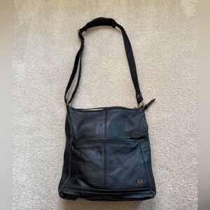 The Sak Black Pebbled Leather Adjustable Crossbody